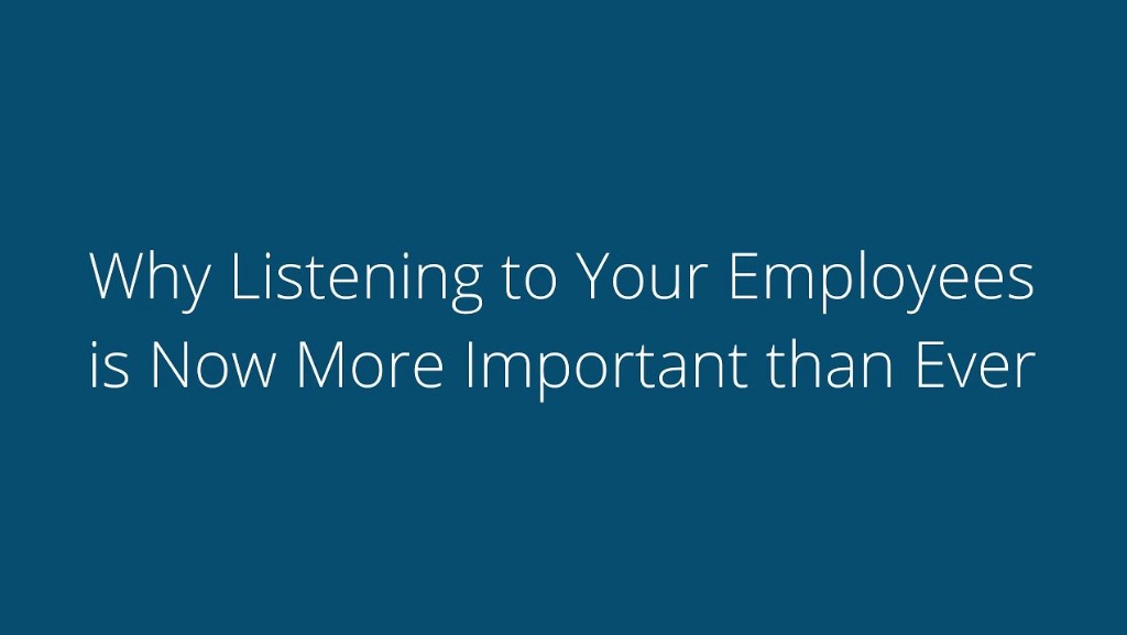 Why listening to employees is important image banner