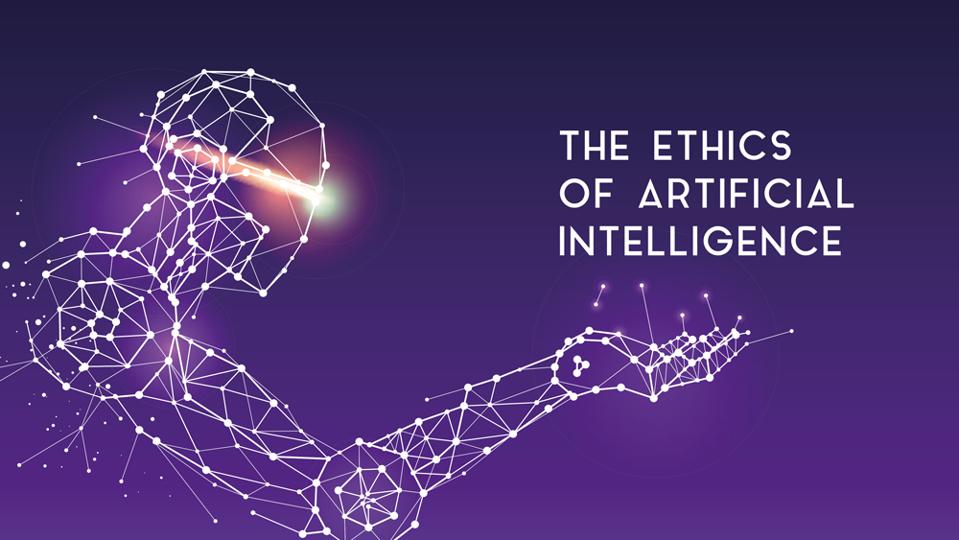 The Ethics of Artificial Intelligence Graphic of Robot Made of Nodes